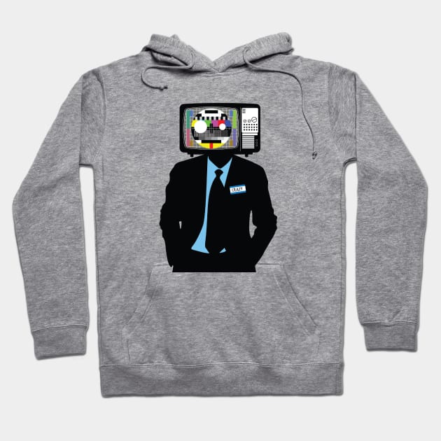 TV Head Hoodie by Beardedguy